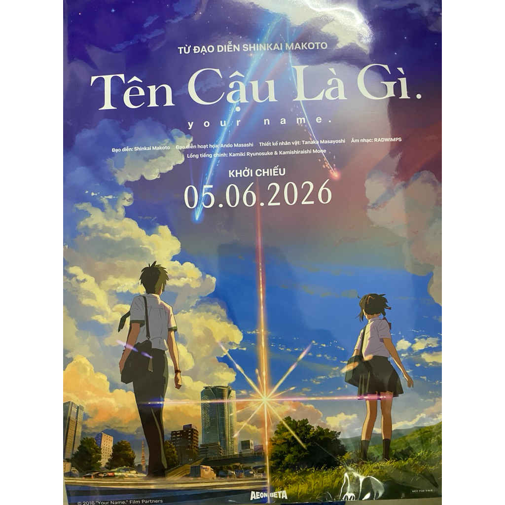 Poster your name tên cậu là gì A3