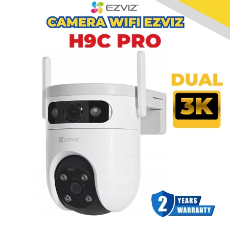 Camera Wifi 2 Mắt EZVIZ H9C 3K 5MP H9C 2K 3MP Ngoài Trời Xoay 360 độ Đàm Thoại 2 Chiều