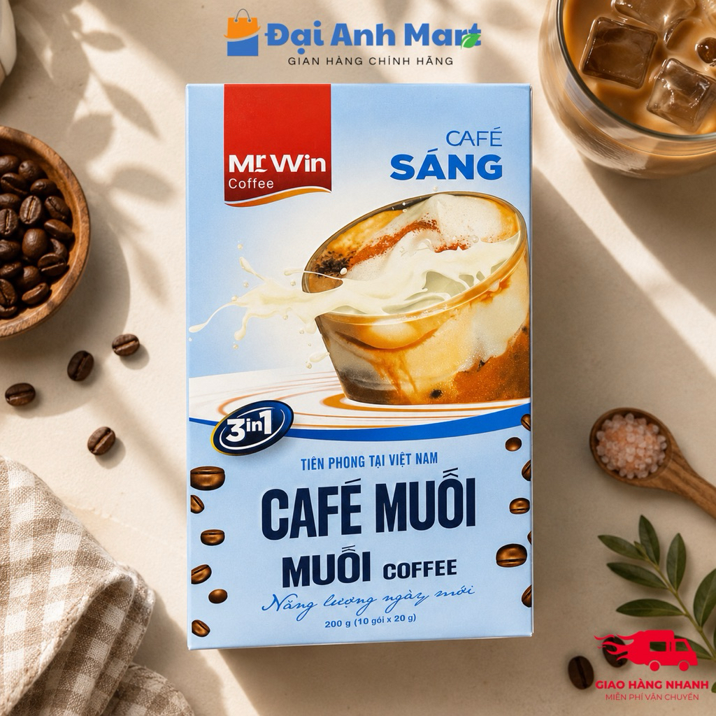 CÀ PHÊ MUỐI 3IN1 MR WIN COFFEE 200g