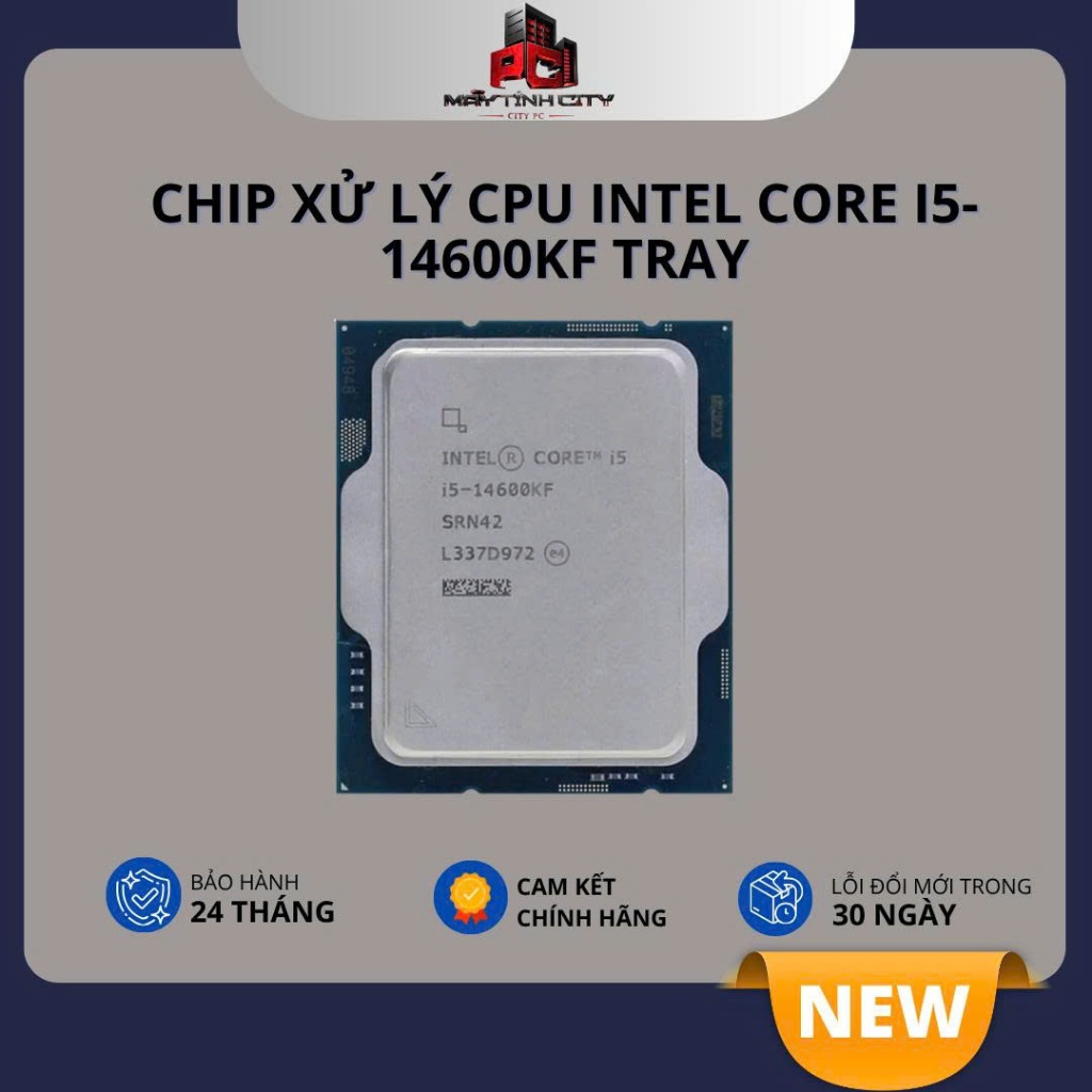 [CITYCOM] CPU Intel Core i5-14600KF Tray - NEW CHÍNH HÃNG BẢO HÀNH 36 THÁNG