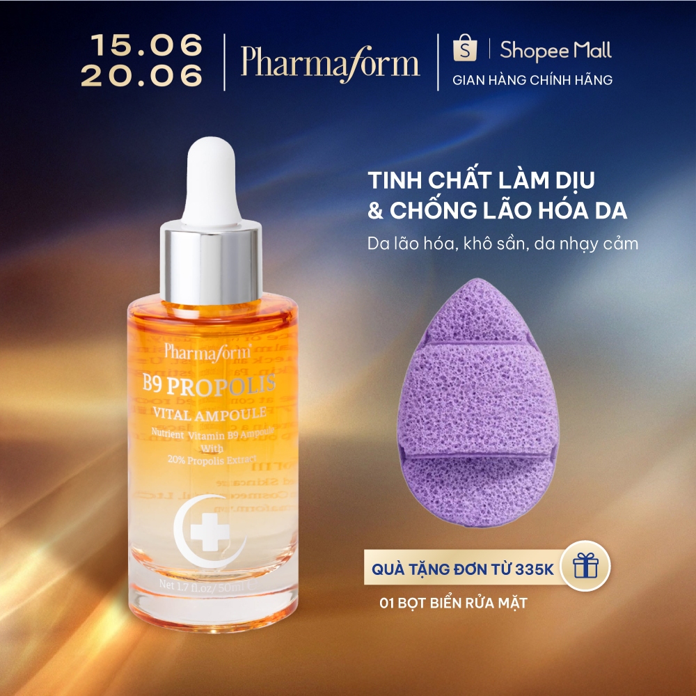 Serum làm dịu & chống lão hóa da Pharmaform B9 Propolis Vital Ampoule