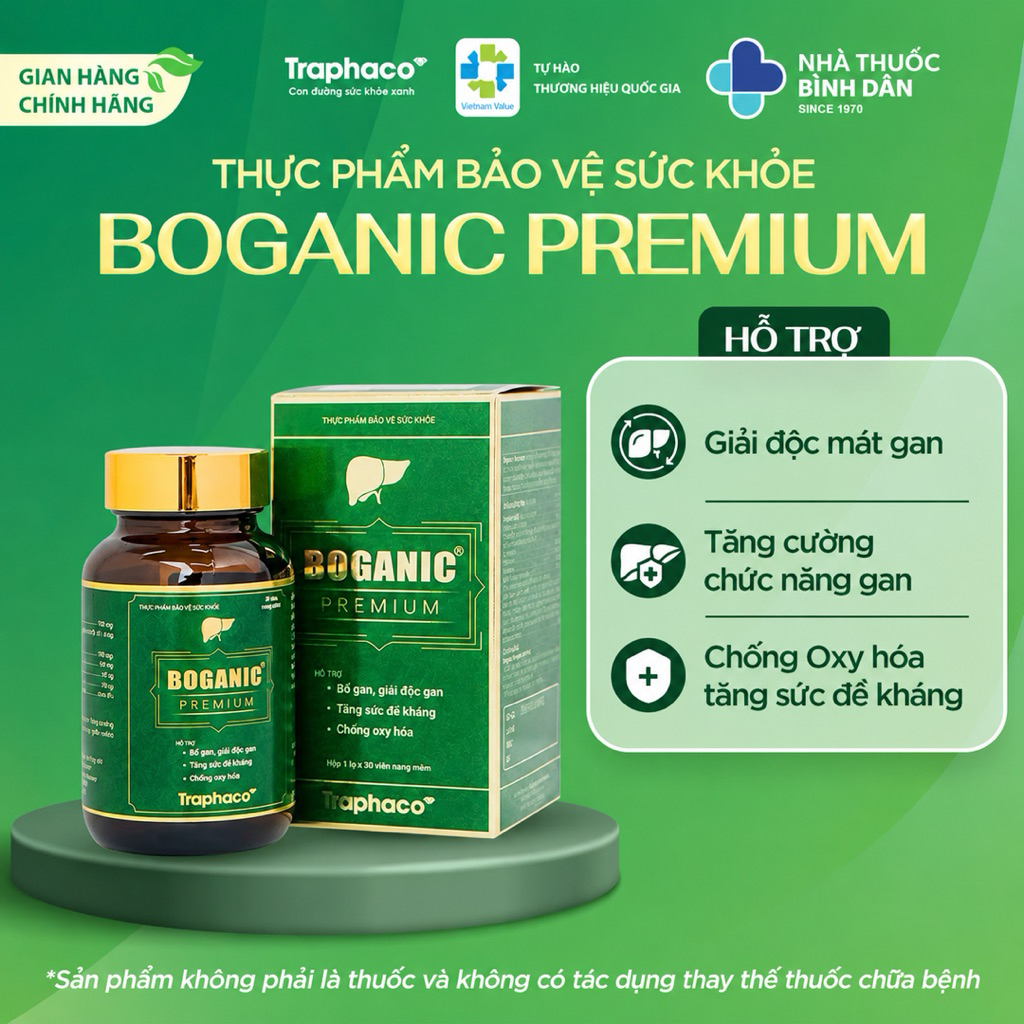 BOGANIC PREMIUM - HỖ TRỢ GIẢI ĐỘC GAN