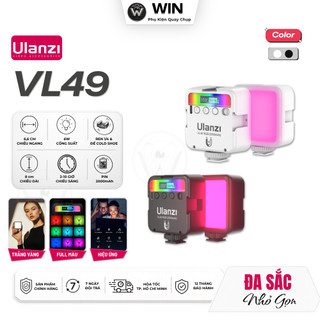 ULANZI VL49 RGB Đèn Led Mini Có Thể Sạc Lại, 13 hiệu ứng đặc biệt - WIN Store - Hàng Chính Hãng