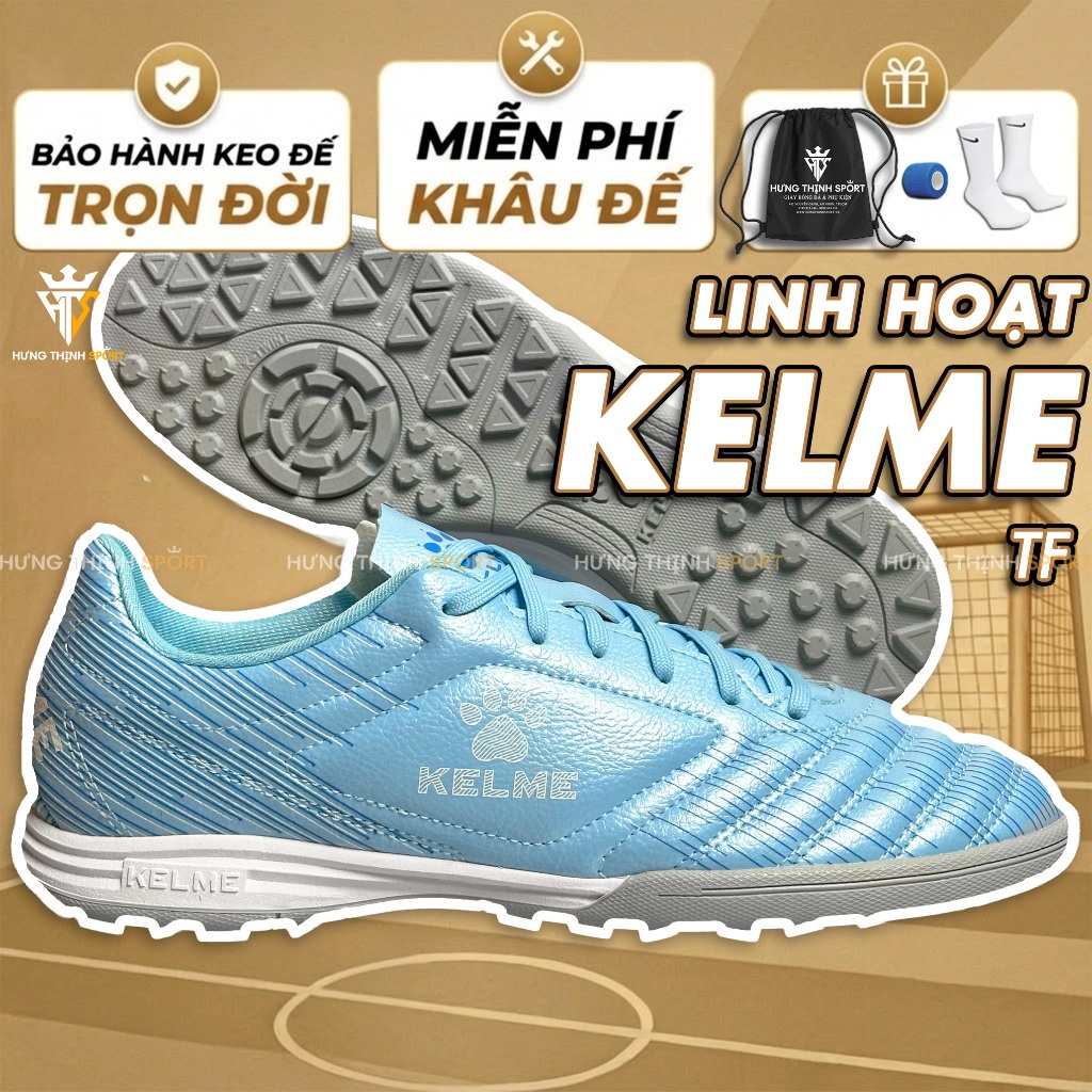 Giày Đá Bóng / Giày Đá Banh KELME |TF Sân Cỏ Nhân Tạo| Tặng Khâu Đế + Bảo Hành Keo Đế Trọn ĐờI +…