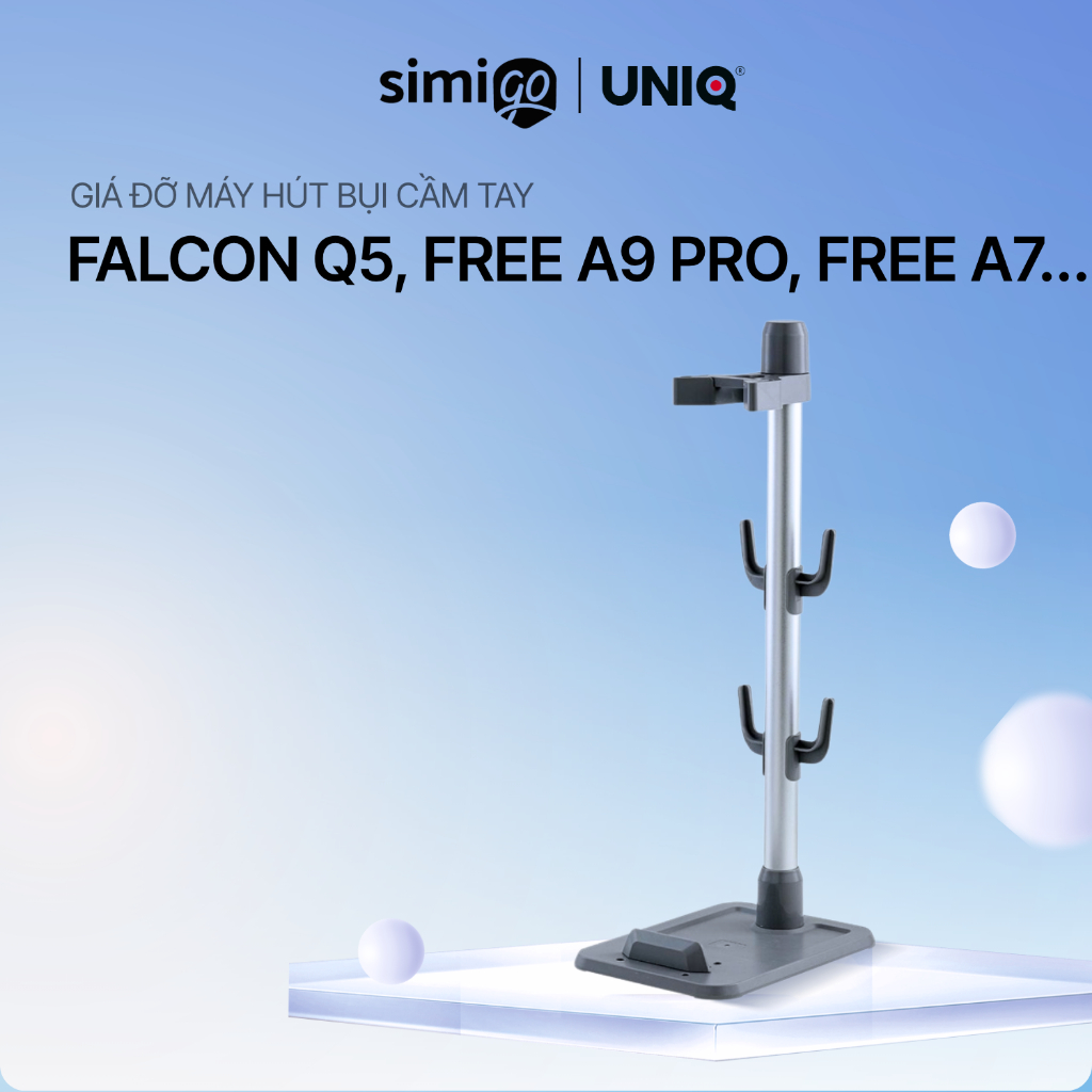 Giá Đỡ Máy Hút Bụi Cầm Tay Không Dây UNIQ Free A7/Free A7 Ultra/A9/ Falcon Q5/Flex X7 tháo lắp gọn g
