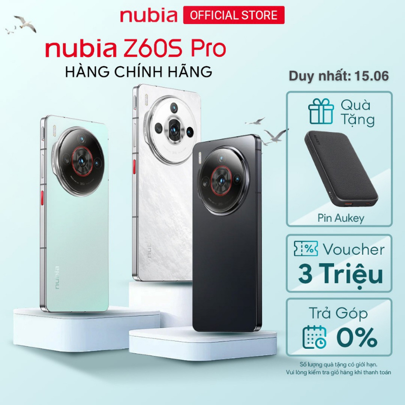 Điện thoại Nubia Z60S PRO I Chip Snapdragon 8 gen 2 I Màn hình AMOLED 120Hz I Camera cảm biến Sony I