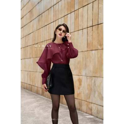 Chân Váy Nữ MY WAY Dáng A Ngắn Gabadine Cap Cấp 1MCA2543