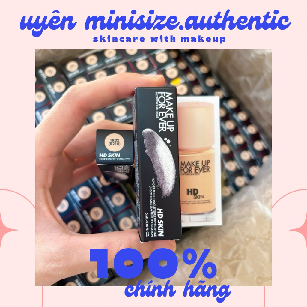 Kem nền makeup forever nắp be da thường đến da dầu tone 1R02 fullbox 5ml date xa