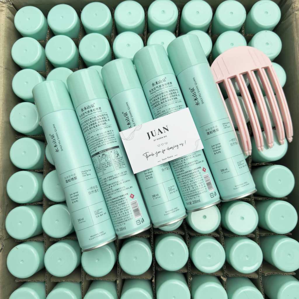 JUAN - [TẶNG KẸP PHỒNG TÓC] Bình xịt dầu gội khô 3 in 1 (200ml) - Sẵn Hàng