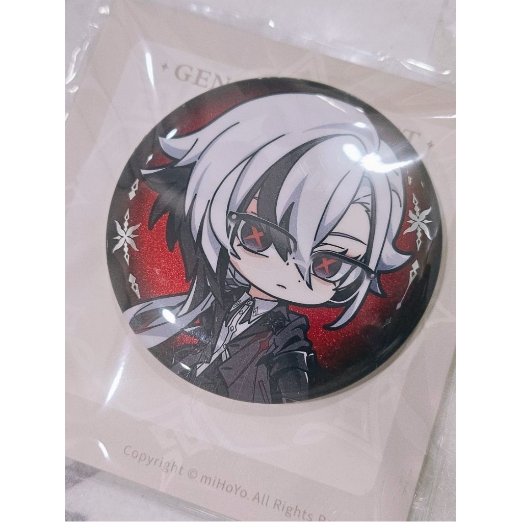 【OFFICIAL】【Genshin Impact】Set túi và huy hiệu badge chibi Arlecchino chính hãng miHoYo