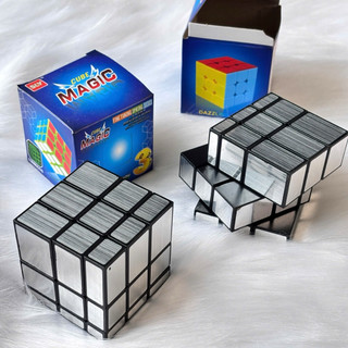 Rubik Gương 3x3 Biến Hình Cao Cấp Màu Bạc Xoay Mượt Đồ Chơi Trí Tuệ Giảm Stress Cho Bé Và Người Lớn