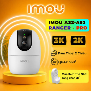 Camera WiFi Trong Nhà IMOU A32EP/A52P- 3MP/5MP 3K Siêu Nét, Xoay 360 Độ - Hàng Chính Hãng.