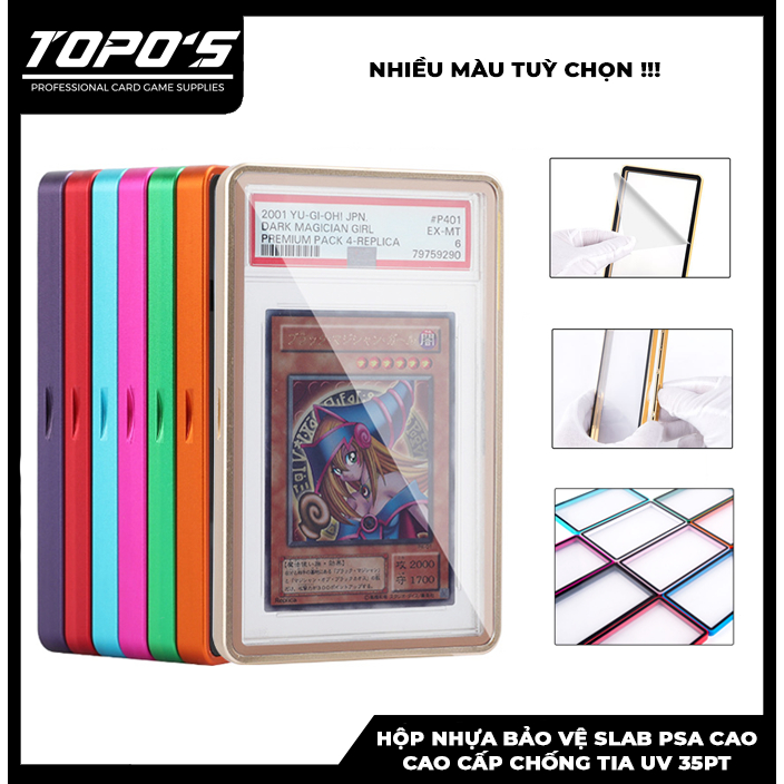 [PSA CASE] Hộp nhựa bảo vệ Slab thẻ bài PSA 35PT mặt kính trong suốt cao cấp.