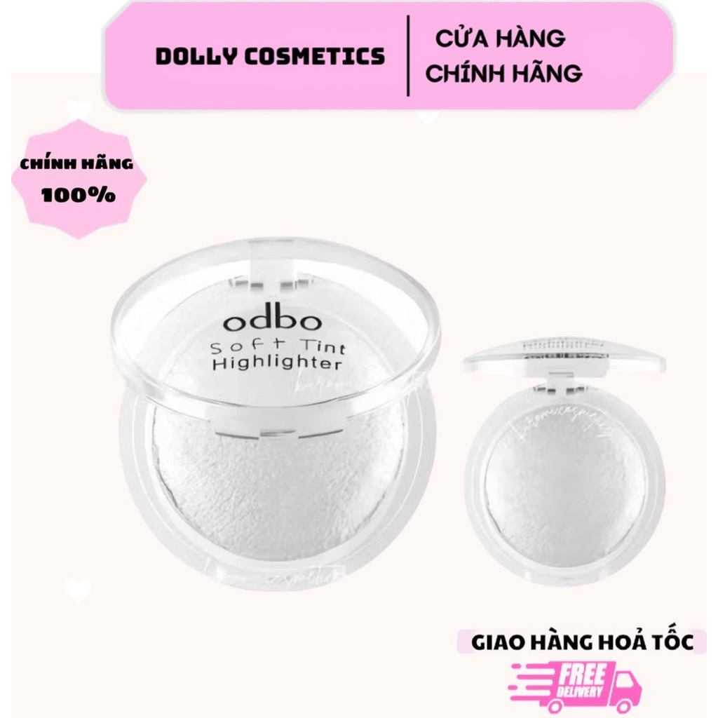 [ODBO] Phấn Bắt Sáng/Highlight Odbo Mặt Trăng Nhũ sáng,mịn ODBO Soft Tint Highlighter 4g (OD173)