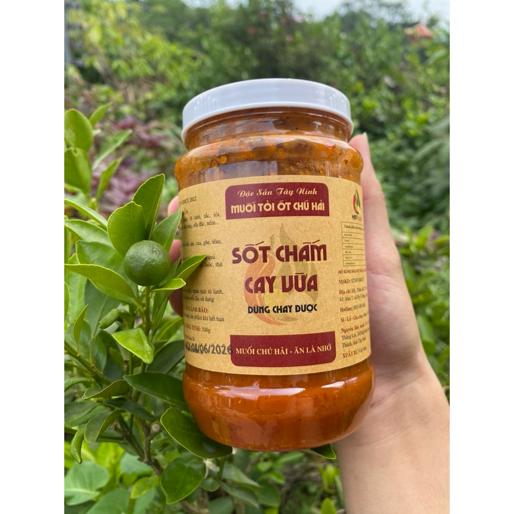 ( cay vừa ) muối tỏi ớt chú hải,sốt chấm cay vừa,muối chú hải,sốt chấm thắng thành food,muối tây nin