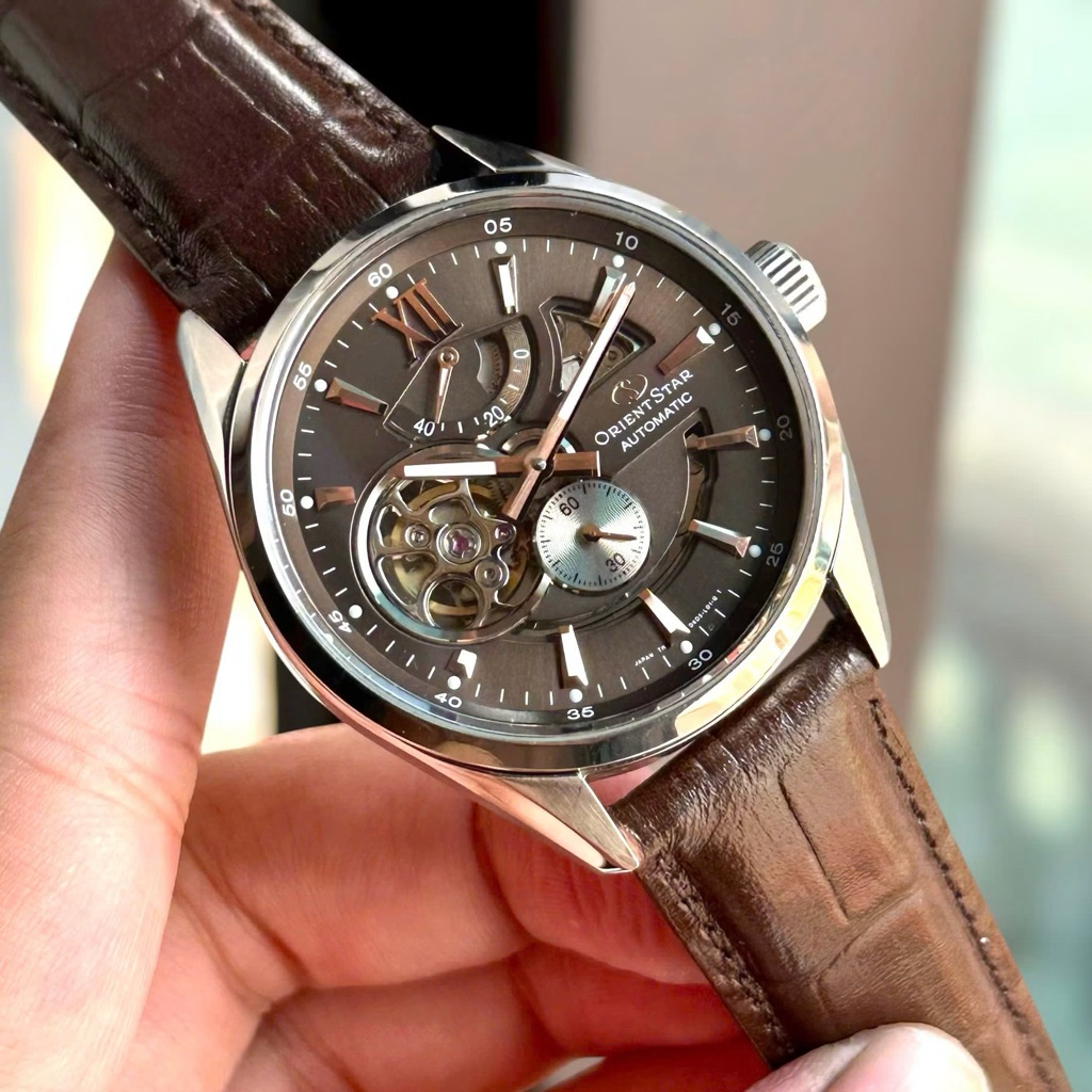 Đồng Hồ Nam Orient Star Joker SDK05004K0 Automatic Size 41 Brown Sapphire Like New