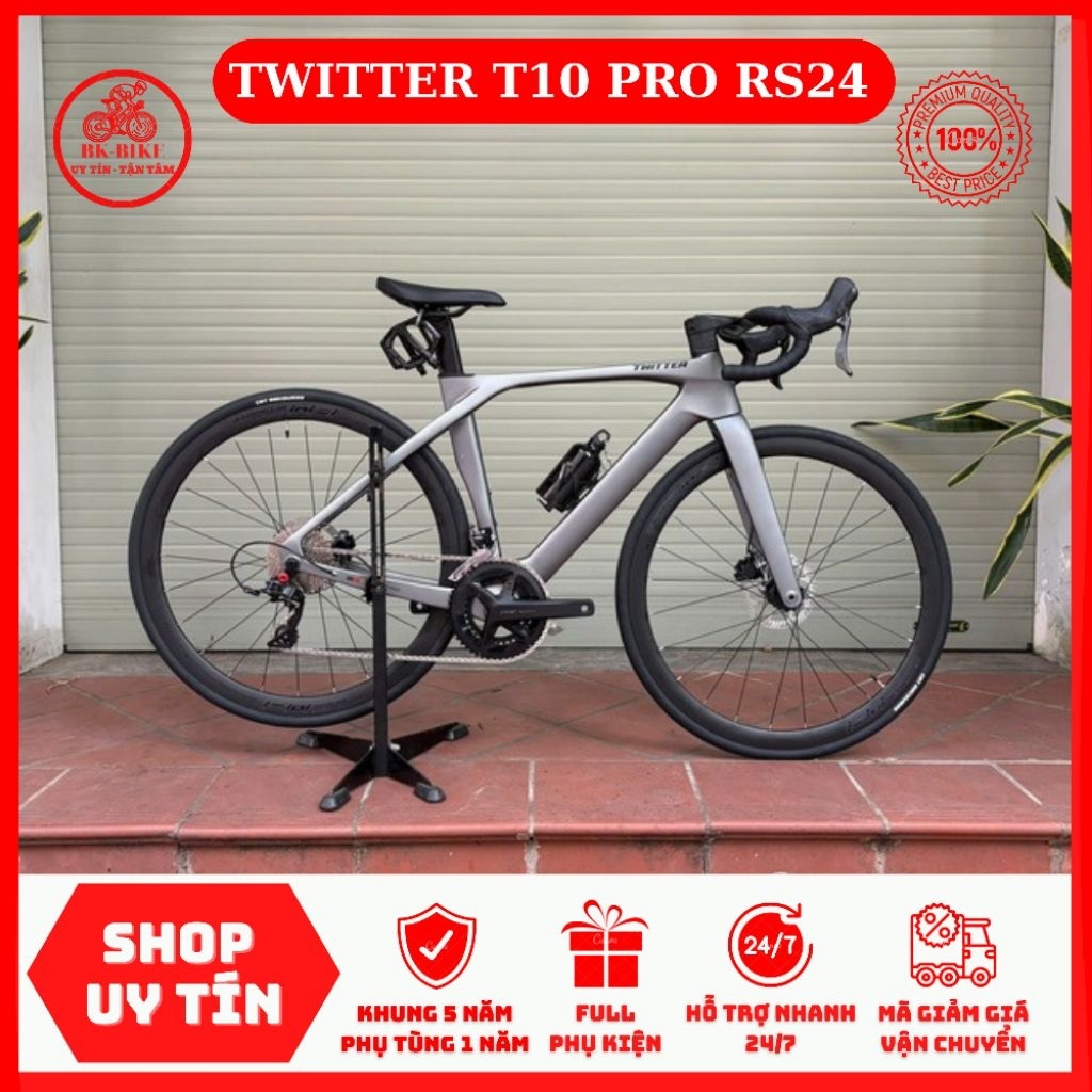 Xe Đạp TWITTER T10 PRO RS24 2026•Phanh full dầu, đùm 6 bạc cối nổ 💥