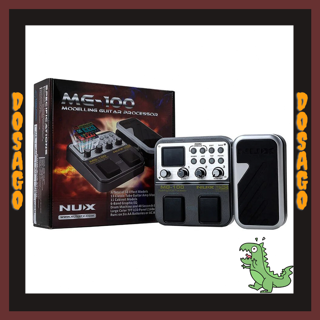 Phơ Đàn Guitar Nux MG-100 Multi Effects Chính Hãng - Bàn Đạp Fuzz Pedals MG100