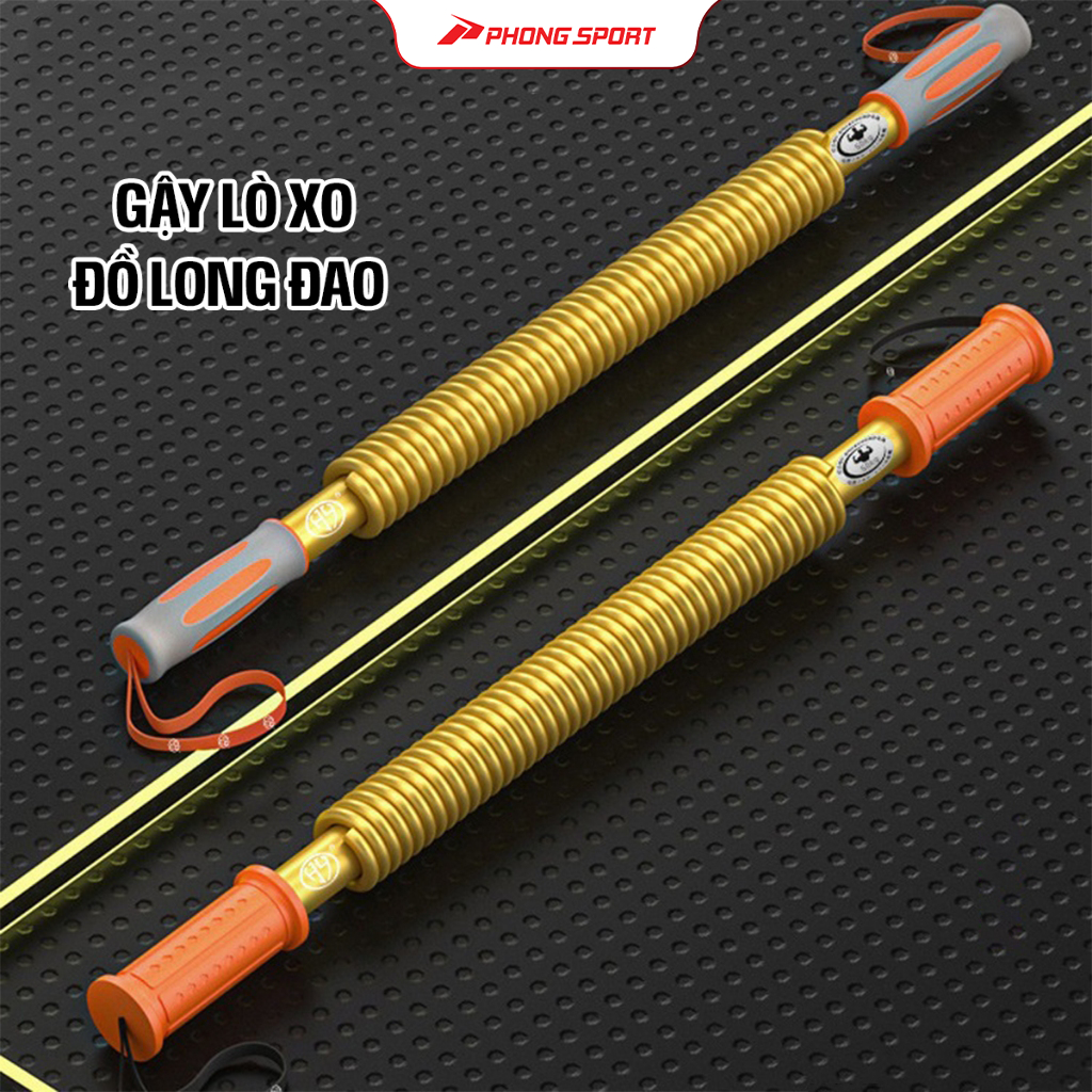 Gậy lò xo tập cơ tay đồ long đao H.Y 20-100kg - GAYT03M