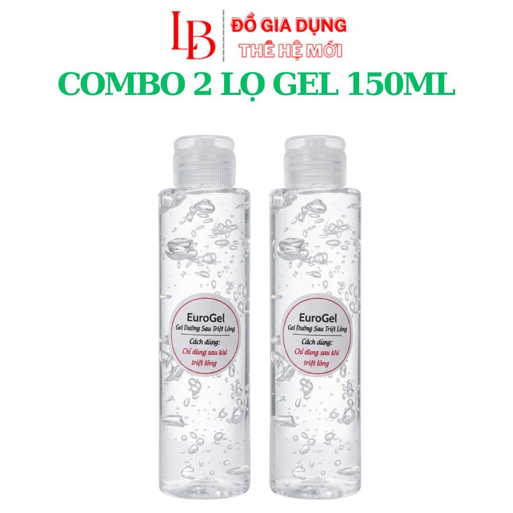 ( Combo 2 lọ Gel 150ml ) Gel lạnh EuroGel dùng cho máy triệt lông Mini lọ 150ml