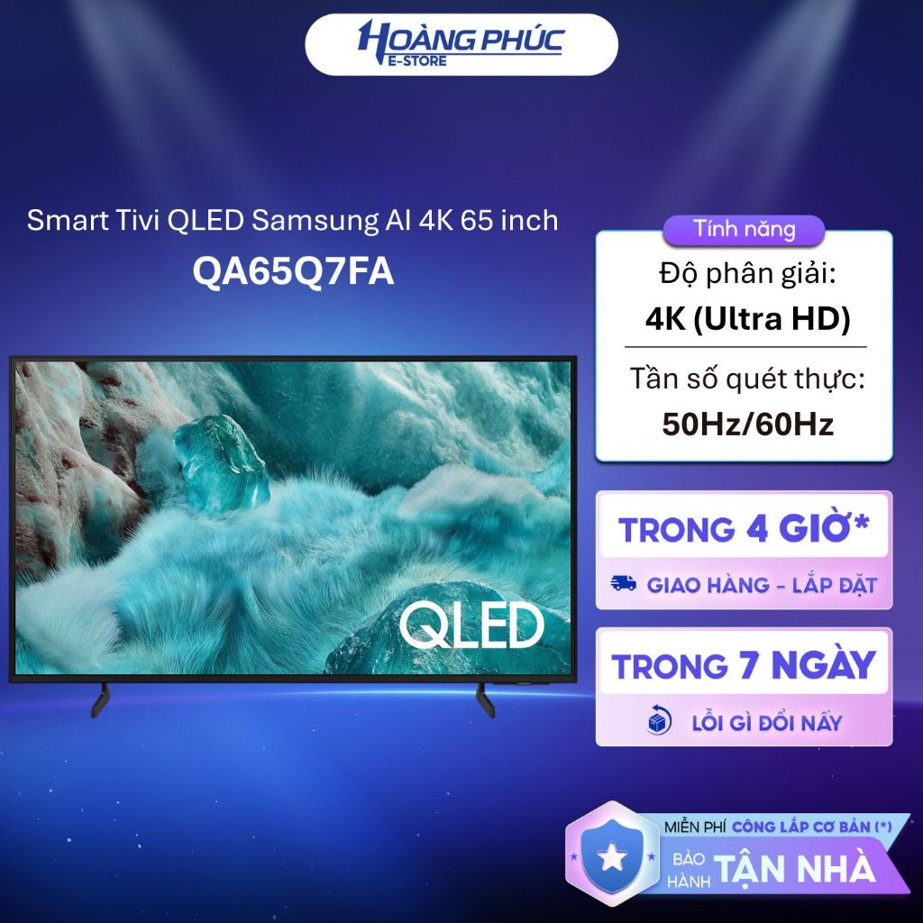 Smart TV SAMSUNG QLED Q7FA 4K Vision AI (2025) QA43Q7FA / QA50Q7FA / QA55Q7FA / QA65Q7FA  {Ship HCM 