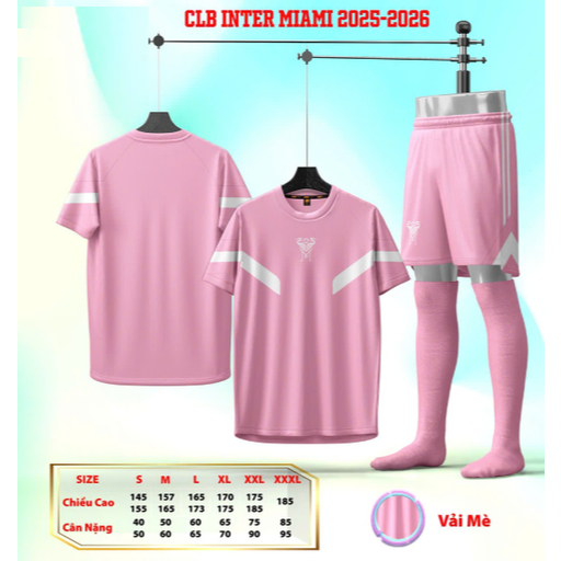 Bộ Quần Áo Thể Thao, Bóng Đá Người Lớn – CLB Miami ( Vải Mè )