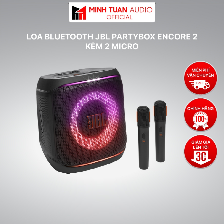 Loa Bluetooth JBL Partybox Encore 2 - Kèm 2 Micro
