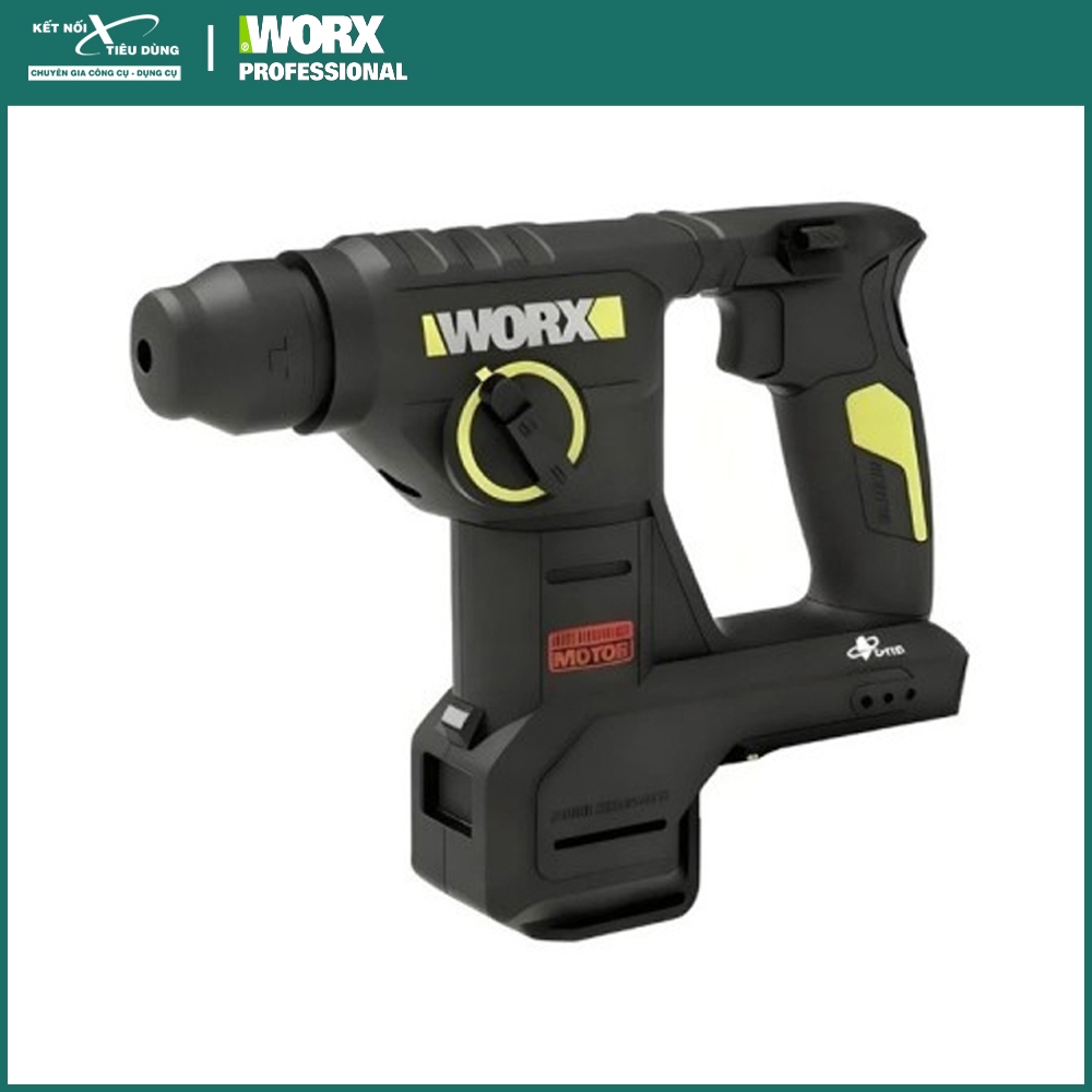 Máy khoan bê tông 2 chức năng dùng pin 20V Worx WU384