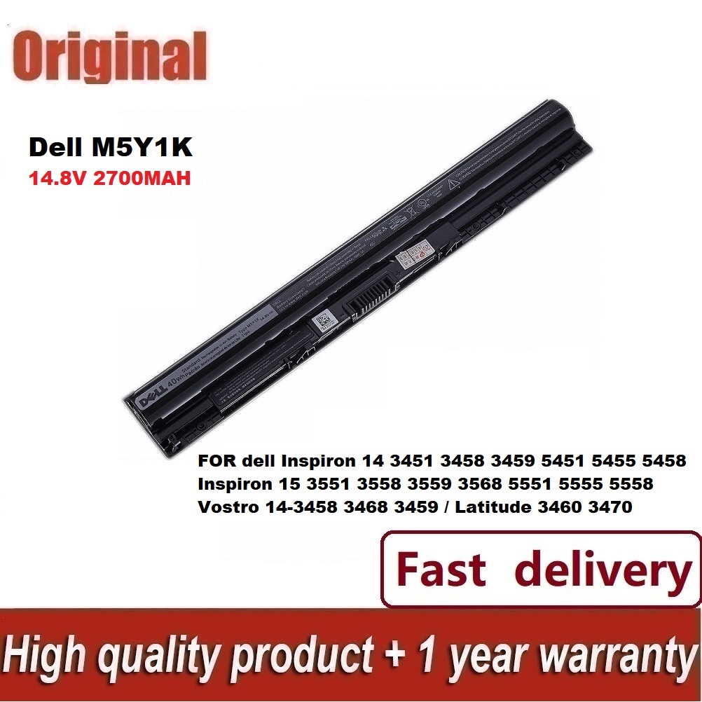💕Pin Laptop Dell Vostro 3568 3558 3559 3468 3459 M5Y1K battery (14.5V 40Wh)
