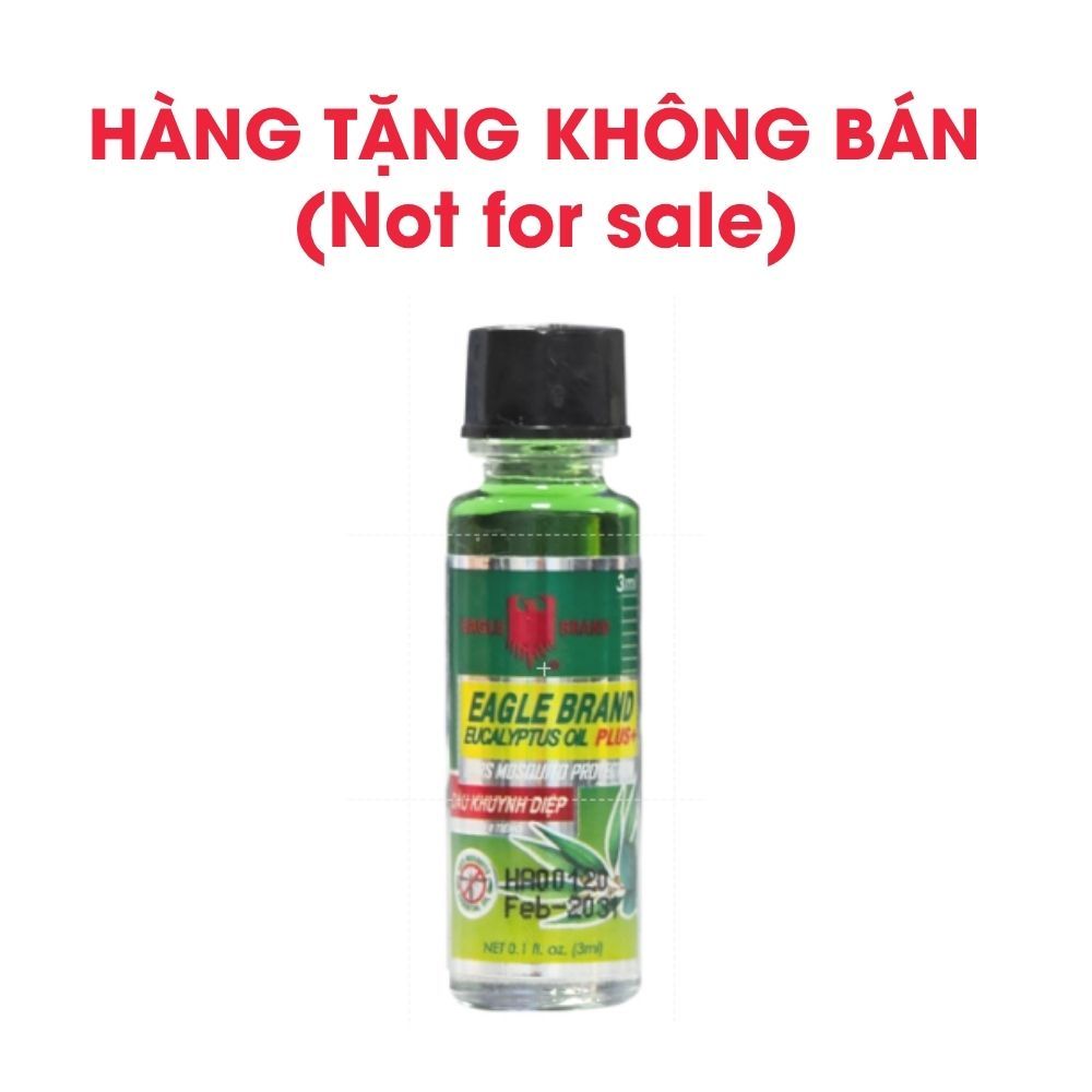 [QUÀ TẶNG KHÔNG BÁN] Tinh Dầu khuynh diệp Con Ó 2 Nắp Eagle Brand Eucalyptus Oil chống muỗi 3ml EB0001/ EB0002 / EB0034