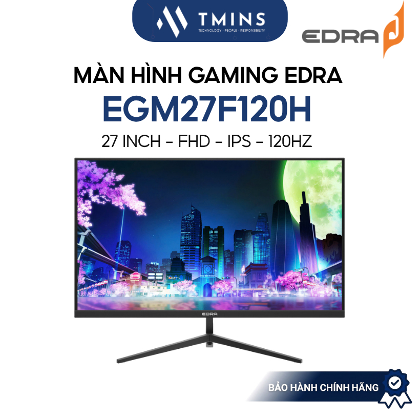Màn hình Gaming EDRA 22-27 Inch, IPS, FHD, 100-144Hz - Bảo hành chính hãng 24 tháng
