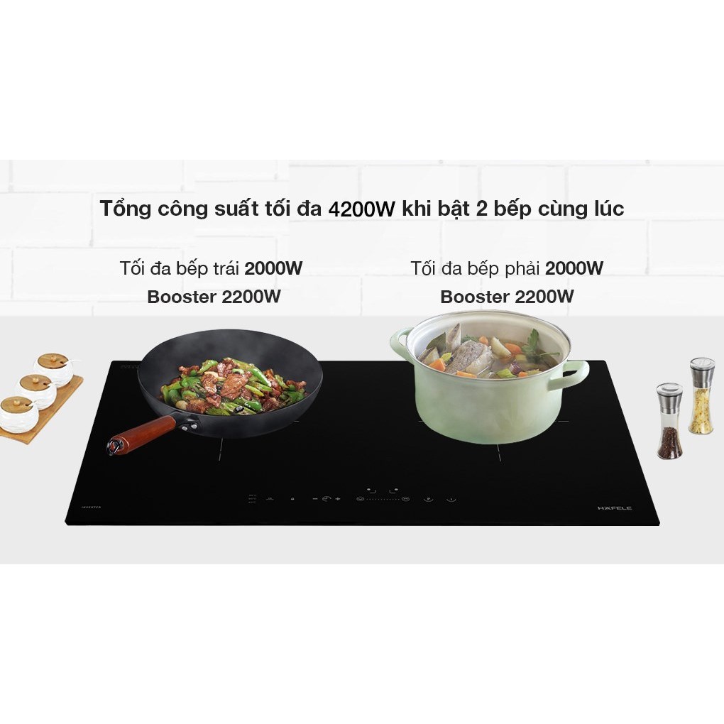Bếp từ đôi âm Hafele HC-I2712A (536.61.716) 4200W (Thương hiệu Đức, SX Ba Lan, xả kho giá rẻ, bảo hà