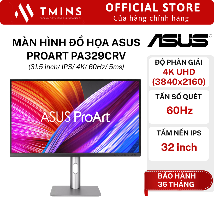 Màn Hình Đồ Họa ASUS ProArt PA329CRV (31.5 inch/ IPS/ 4K/ 60Hz/ 5ms) - Hàng chính hãng