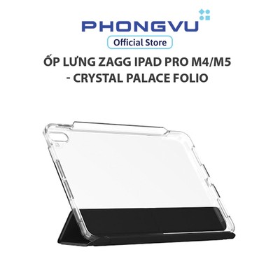 Ốp lưng Zagg iPad Pro M4/M5 - Crystal Palace Folio - Bảo hành 12 tháng