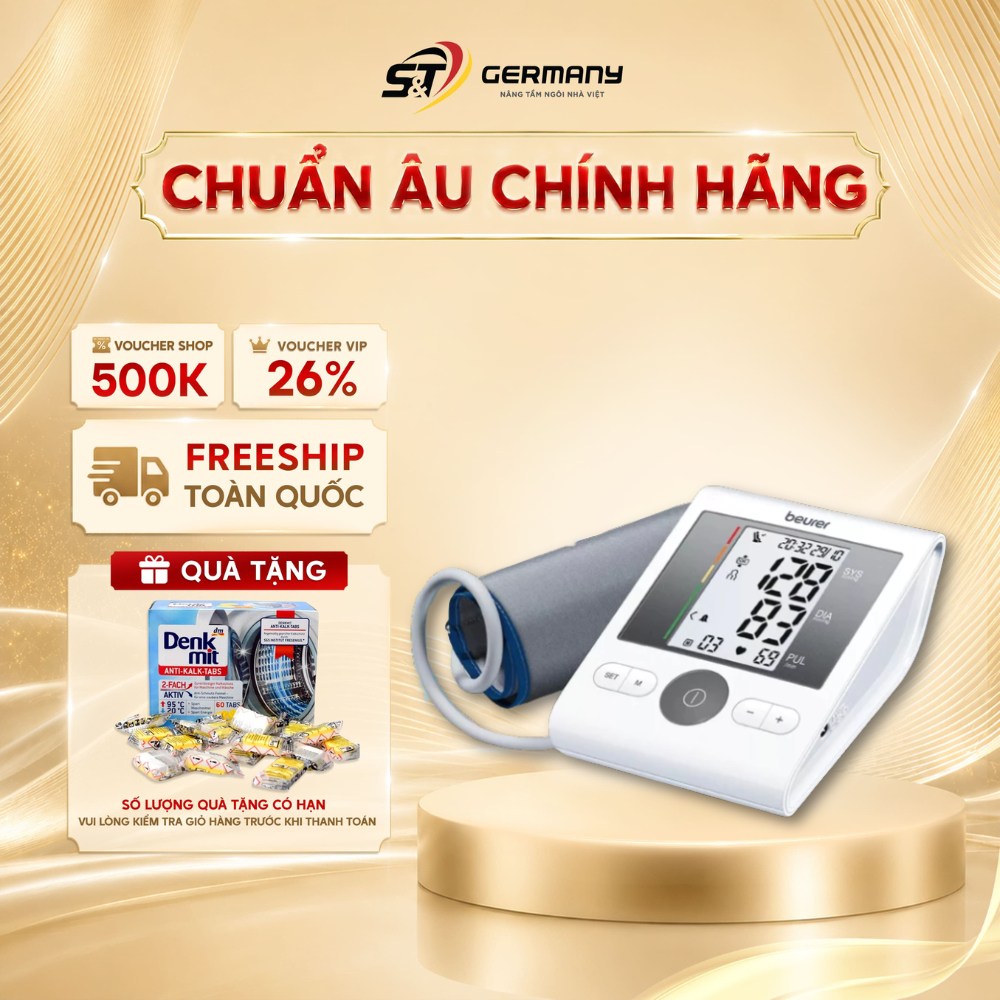 Máy đo huyết áp bắp tay có Adapter BEURER BM28  GermanySnT 160151