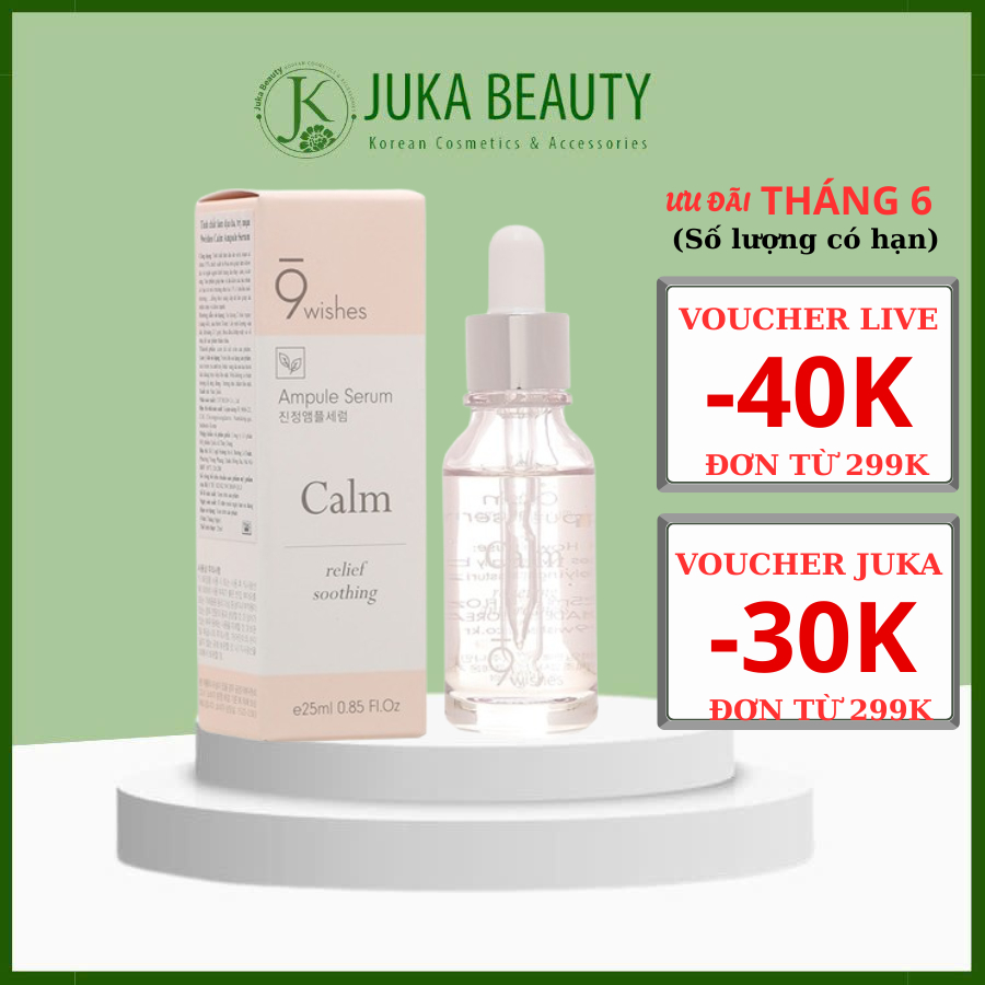 (SALE LỖ hsd 7/26) Tinh chất 9Wishes Ampule Serum_Calm 25ml