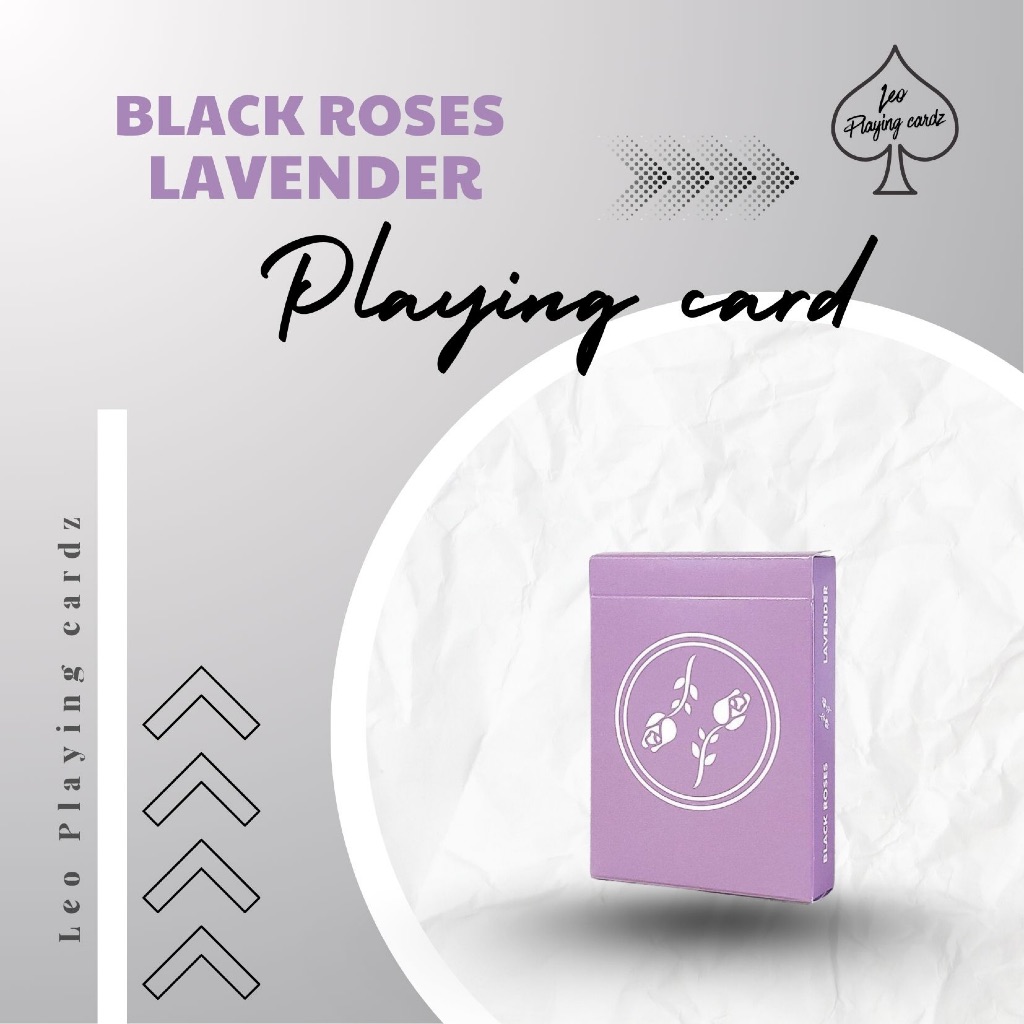 Bộ bài tây, sưu tầm BLACK ROSES LAVENDER playing card