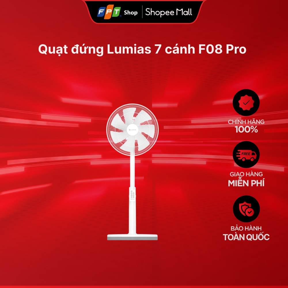 Quạt đứng Lumias 7 cánh F08 Pro