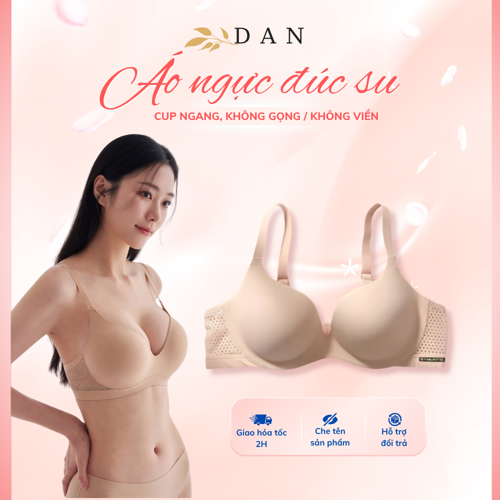 [HÀNG LOẠI 1] Áo Ngực Đúc Su Không Gọng Phối Dây Lưng Lưới Mềm Mại Co Dãn Thoáng Mát DAN L&U S11