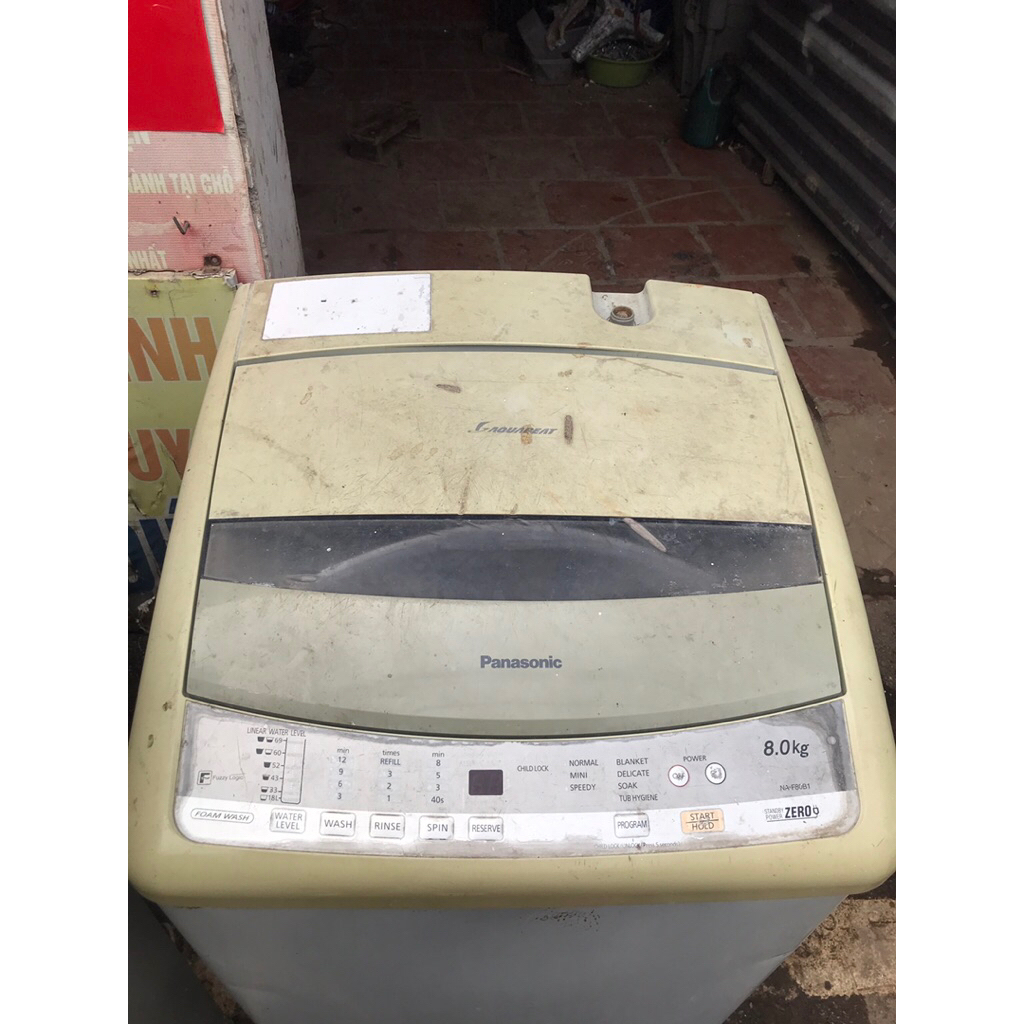 Nắp máy giặt Panasonic 8kg F80B1 cũ tốt 95%
