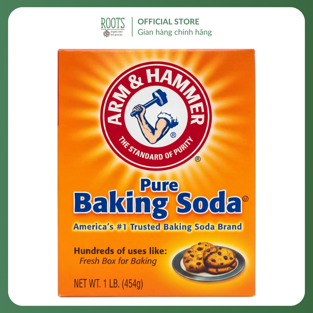 ARM & HAMMER - Bột Baking Soda Đa Dụng, Pure Baking Soda, 1 lb (454g)