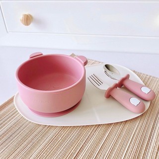 (CHÍNH HÃNG) Set thìa nĩa inox gấu BAR-ROT / cán vòng HALLYSEN, Spoon & Fork Set