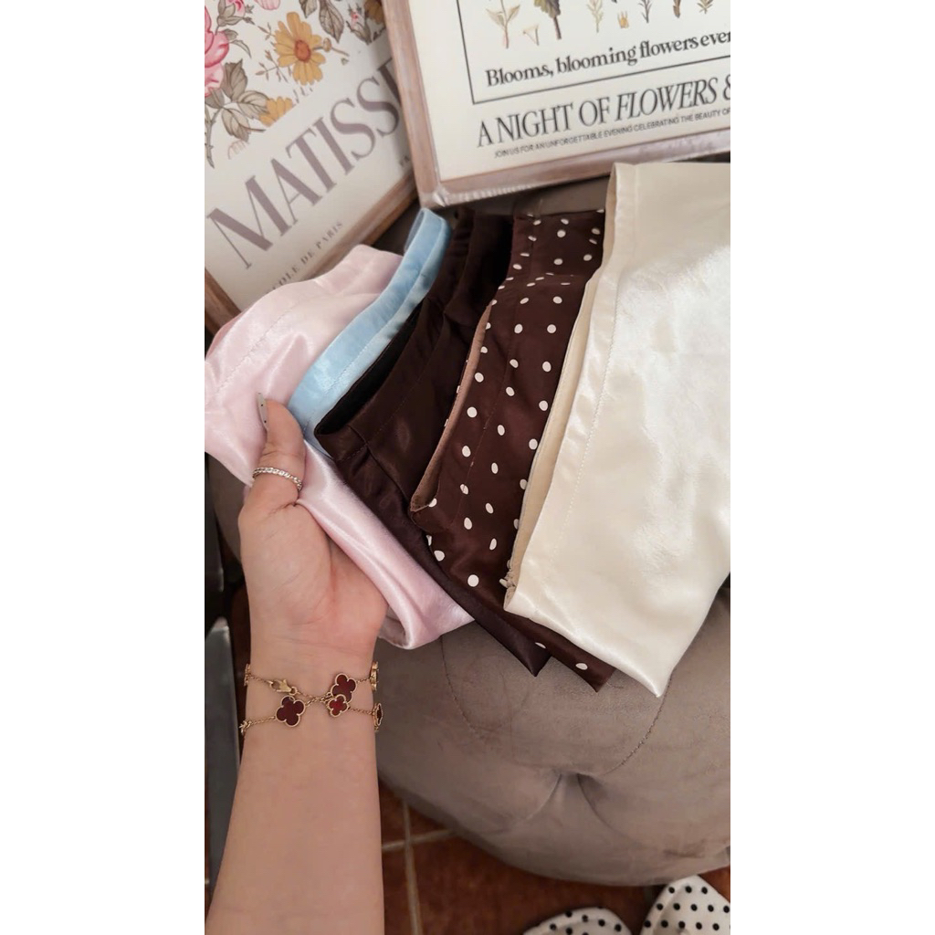 [Bambi] Chân váy lụa vân nhung | BigBuy360 - bigbuy360.vn