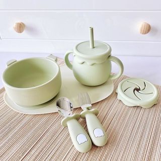 (CHÍNH HÃNG) Set thìa nĩa inox gấu BAR-ROT / cán vòng HALLYSEN, Spoon & Fork Set