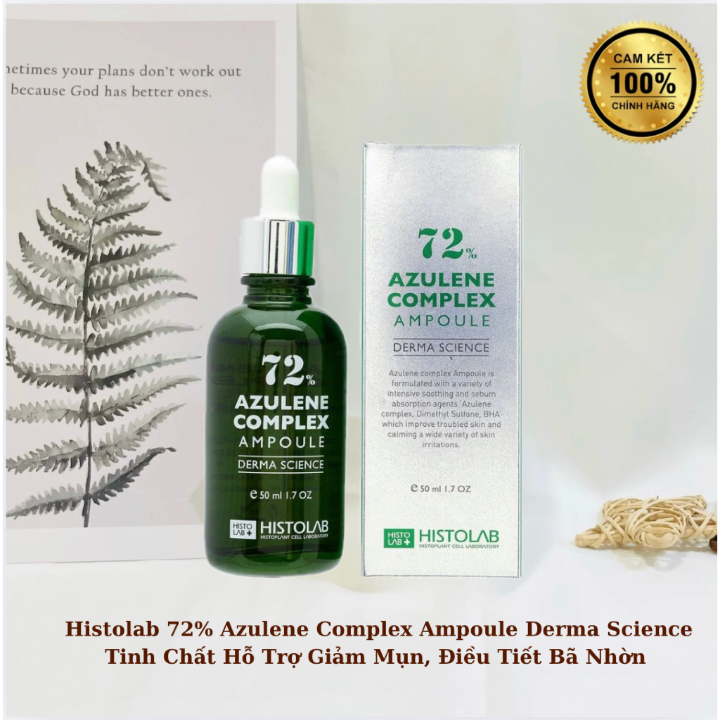 [TEM CTY ] Tinh Chất Giảm Mụn Histolab 72% Azulene Complex Ampoule Derma Science Điều Tiết Bã Nhờn