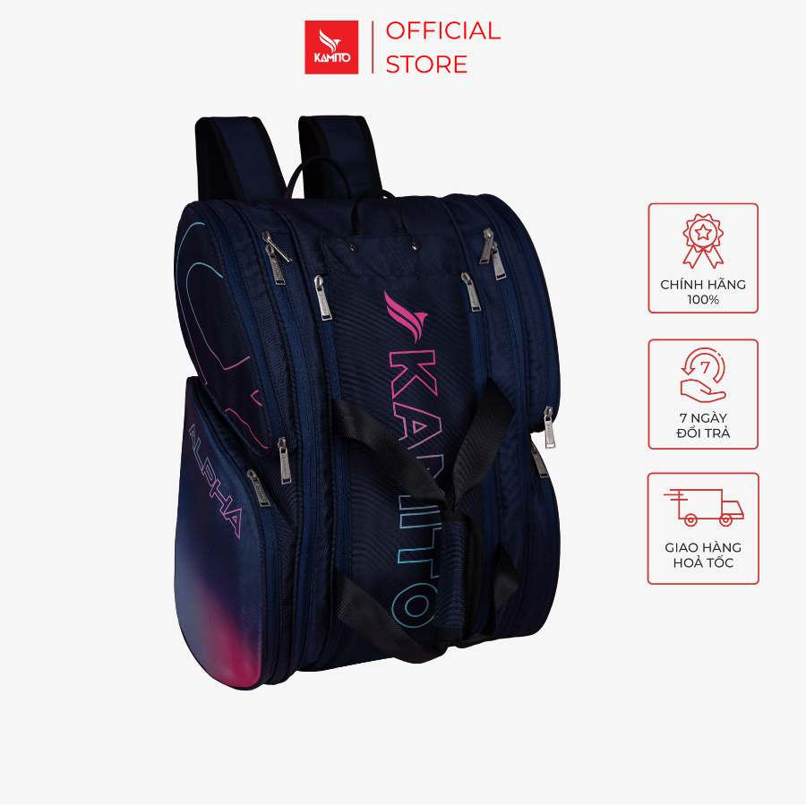 Balo Kamito Alpha Pro Tour Bag, Balo Pickleball, Balo Thể Thao Đa Năng Phù Hợp Nhiều Môn Thể Thao