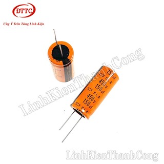 Bộ 3 Chiếc Tụ Hóa 150uF 450V Chân Mềm Kích Thước 18x40mm Màu Cam