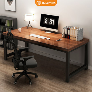 Bàn gaming bàn làm việc chân sắt mặt bàn gỗ MDF nẹp viền 30li chắc chắn thương hiệu ILUMIA - GM166