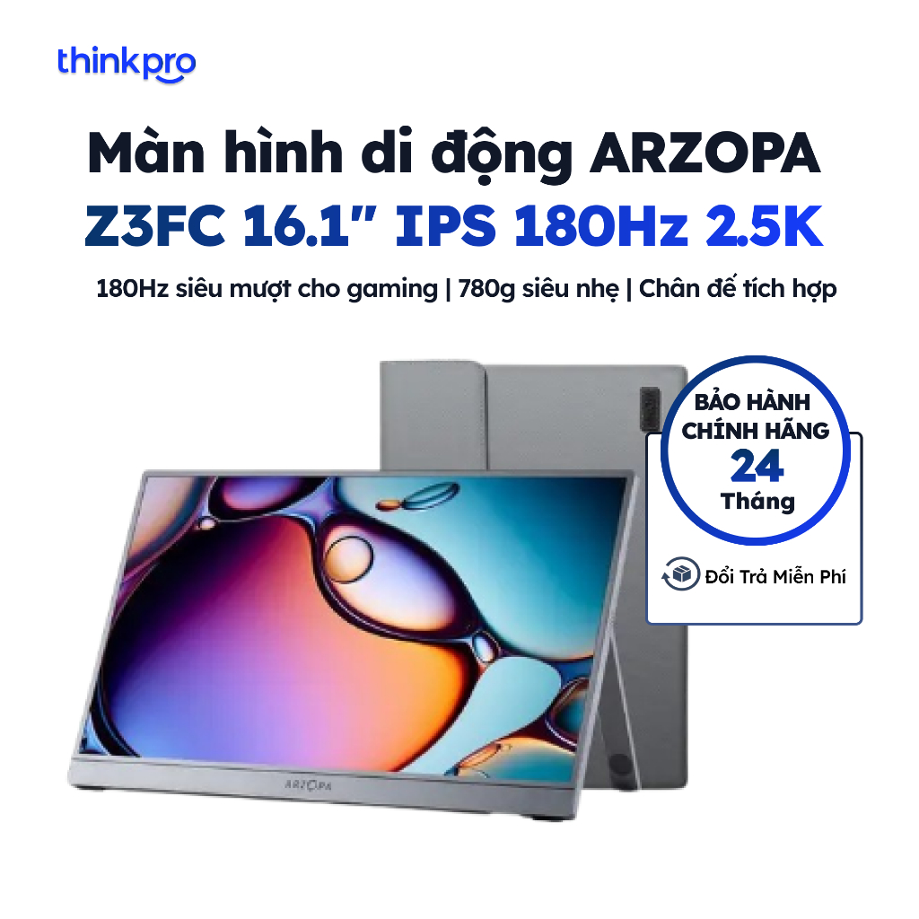 Màn hình di động ARZOPA Z3FC 16.1 Inch 2.5K 180Hz IPS màn hình gaming cho Laptop PC