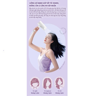 Máy sấy tóc ion âm miLife A1P 1200w với ánh sáng xanh bảo vệ tóc- Máy sấy tóc simple H100 - H101